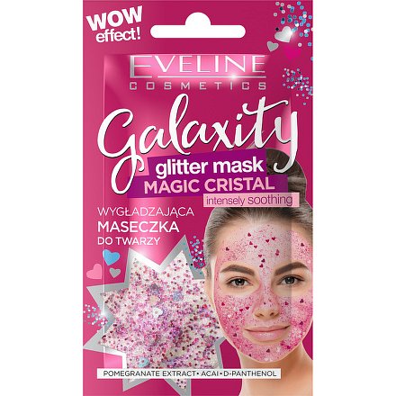 Eveline Galaxity Intenzivně vyhlazující gelová maska se třpytkami 10ml