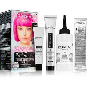 L’Oréal Paris Préférence Meta Vivids semipermanentní barva na vlasy odstín 7.222 Meta Pink 1 ks