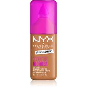 NYX Professional Makeup Make ‘Em Wonder lehký matující make-up odstín 23 Golden Caramel 30 ml