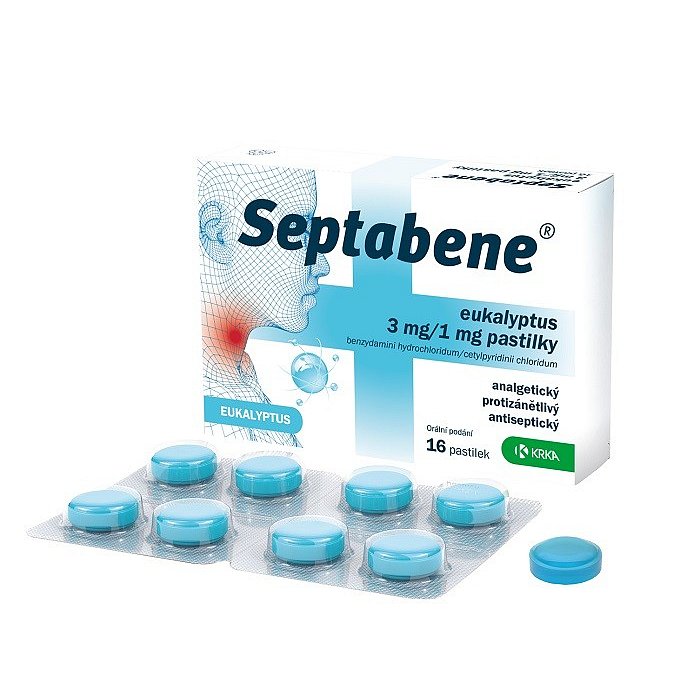 SEPTABENE EUKALYPTUS 3MG/1MG pastilka 16