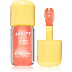 AMUSE Banana Lip Oil banánový olej na rty odstín 04 Juicy Peach 4.5 ml