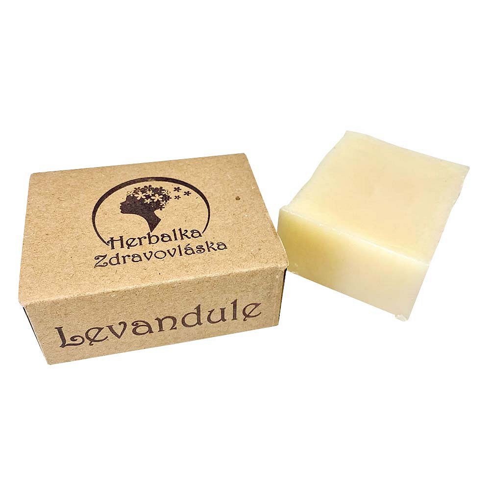 HERBALKA šamponové mýdlo zdravovláska levandule 105 g