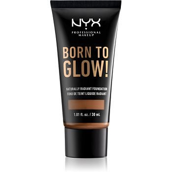 NYX Professional Makeup Born To Glow tekutý rozjasňující make-up odstín 17 Cappuccino 30 ml