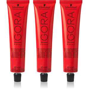 Schwarzkopf Professional IGORA Royal barva na vlasy výhodné balení odstín 7-0 Medium Blonde Natural 3x60 ml