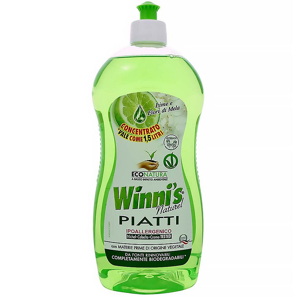 WINNI´S Piatti Lime – hypoalergenní mycí prostředek na nádobí 750 ml