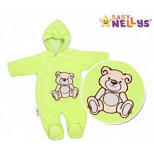 Baby Nellys Kombinézka/overálek Teddy Bear, velikost: 74 - zelená