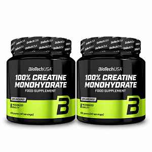 BioTech USA 100% Creatine Monohydrate 2 × 500 g
