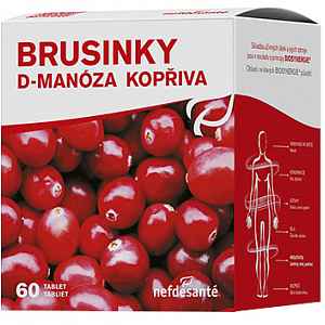 nefdesanté Brusinky D-Manóza Kopřiva tablety  60