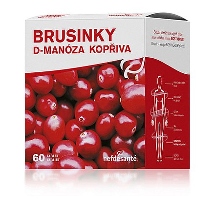 nefdesanté Brusinky D-Manóza Kopřiva tablety  60