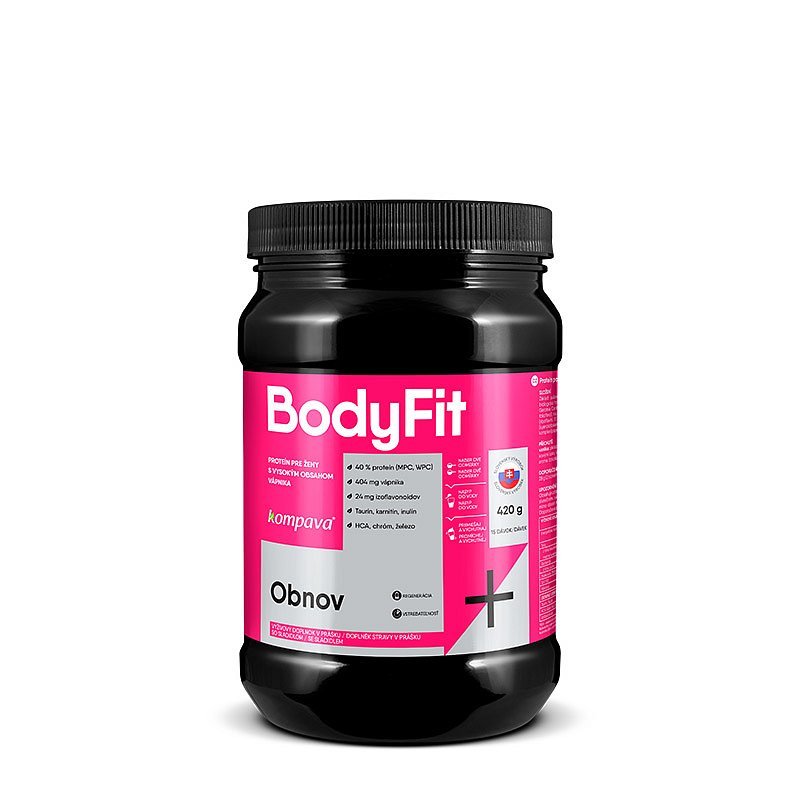 Kompava Protein BodyFit 40% 420g jahoda