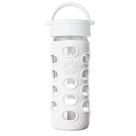 Lifefactory láhev s klasickým uzávěrem 350ml Optic White