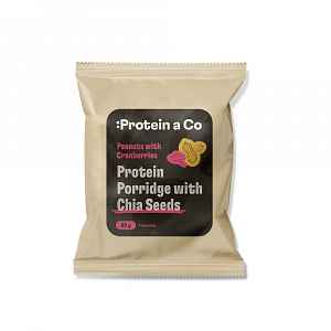 Protein a Co Proteinová kaše s chia 80 g Arašídy s brusinkami