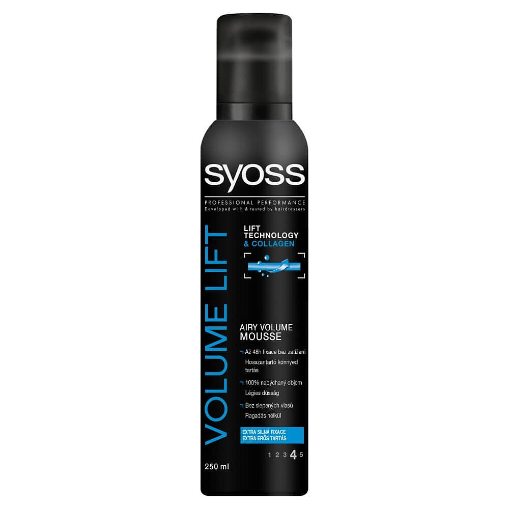 SYOSS pěnové tužidlo volume lift 250ml modrý