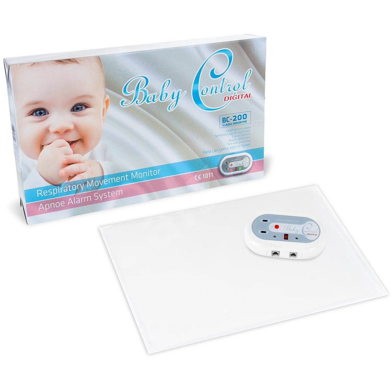 BABY Control Digital BC-210 se dvěma senzorovými podložkami - monitor dechu