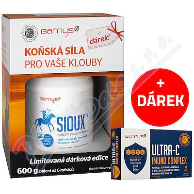 Barnys SIOUX 600g+dárek Ultra-C Imuno Compl.cps.30 - II. jakost