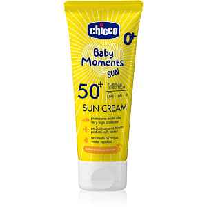Chicco Baby Moments Sun krém na opalování SPF 50+ pro děti od narození 75 ml