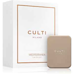 Culti Milano Car Diffuser Taupe Mediterranea vůně do auta + náhradní náplň 1 ks