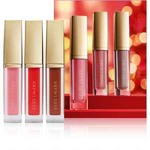Estée Lauder Holiday Suite Kisses Glossy Pout Mini Lip Oil Trio dárková sada