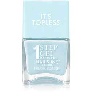 Nails Inc. It’s Topless gelový lak na nehty pro dlouhotrvající efekt odstín Giselle Icy Blue 14 ml