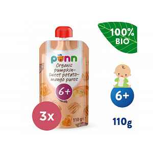 3x SALVEST Põnn BIO Pyré z dýně, brambor a manga (110 g)