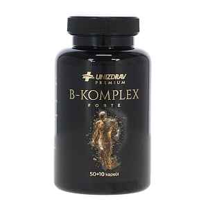 B-komplex Forte UNIZDRAV, 50 + 10 kapsúl zdarma