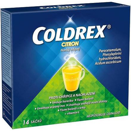 Coldrex horký nápoj citron 14 ks