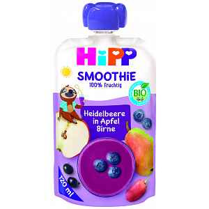 HiPP BIO Smoothie Jablko-Hruška-Borůvky 120ml