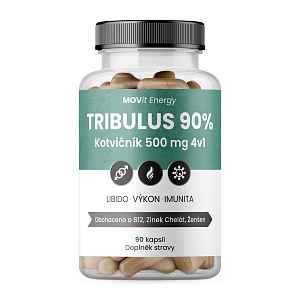 Movit Tribulus 90% Kotvičník 500mg 4v1 Cps.90