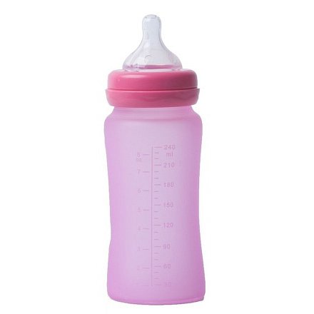 Bo Jungle skleněná láhev s úchyty B-Thermo 240ml Pink