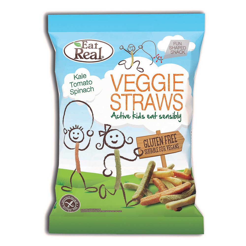 EAT REAL Veggie Straws zeleninové pro děti 20 g BEZ lepku