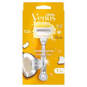 Gillette Venus Platinum ComfortGlide Coconut dámský holicí strojek + 1 hlavice