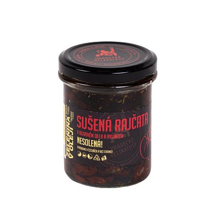 Hradecké delikatesy Sušená rajčata v olivovém oleji 160g