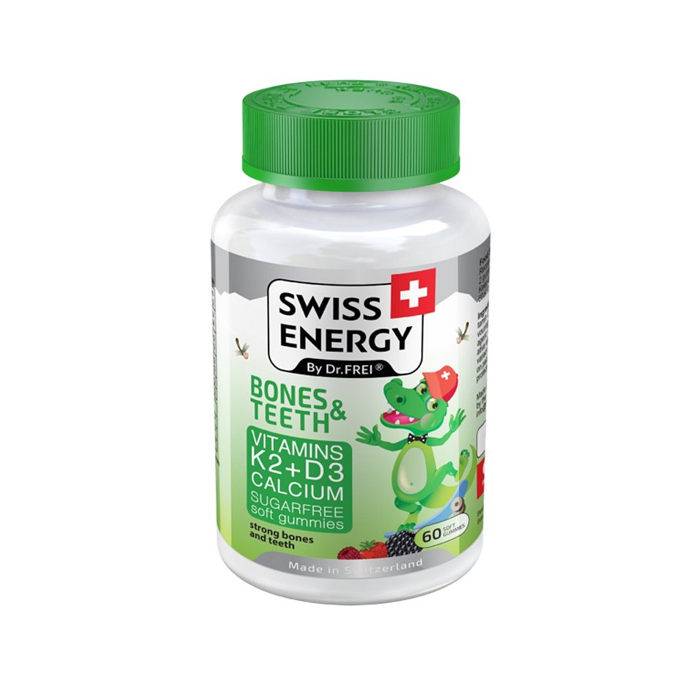 SWISS ENERGY Bones & Teeth KIDS gummies 60 kapslí