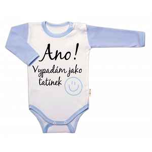 Body dl. rukáv s vtipným textem, Ano! Vypadám jako tatínek, 80