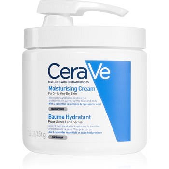 CeraVe Moisturizers hydratační krém na obličej a tělo s pumpičkou 454 g
