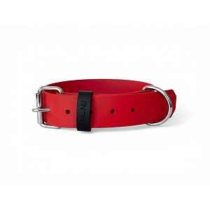 MA-NU Obojek Sweet Bloody, Červený, Kování: Chrom, Obvod: 35 - 45 cm, Šířka: 3,8 cm