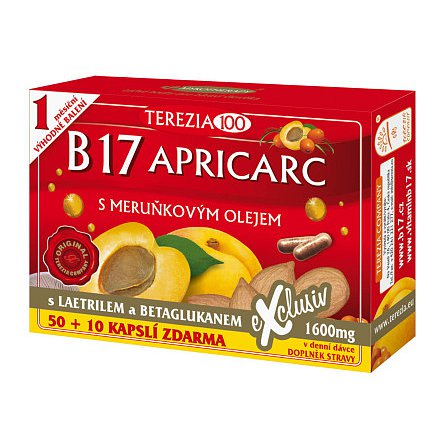 Terezia B17 APRICARC s meruňkovým olejem orální 50+10 kapslí