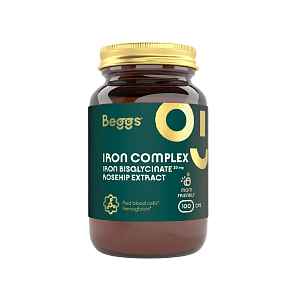 Beggs Iron bisglycinate 20 mg rosehip extract 100 kapslí