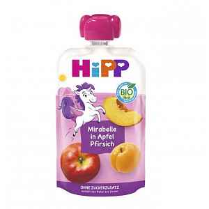 HiPP BIO 100% ovoce Jablko-Broskev-Mirabelka 100g