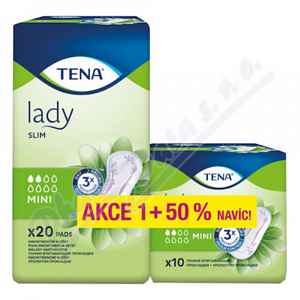 Inkontinenční vložky TENA Lady Slim Mini 20ks +50% navíc