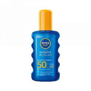 Nivea SUN Protect&Dry OF50 neviditelný sprej na opalování 200 ml