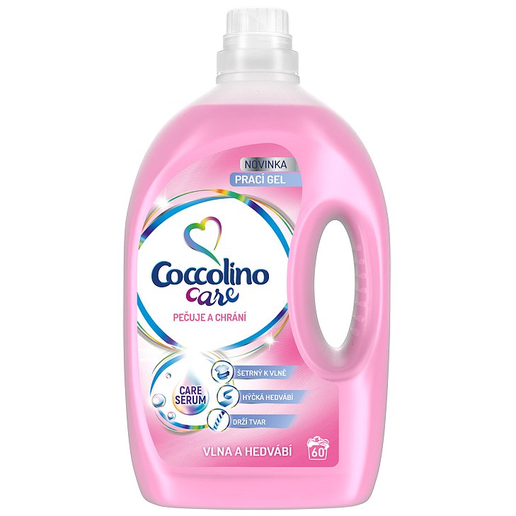 COCCOLINO Care Silk & Wool 2,4l (60 dávek) - prací gel