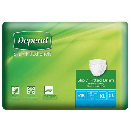 Depend plenkové kalhotky Slip Normal XL 15ks