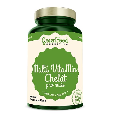 GreenFood Nutrition Multi VitaMin Chelate pro muže 90cps