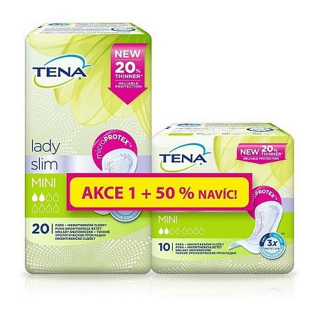 Inkontinenční vložky TENA Lady Slim Mini 20ks +50% navíc