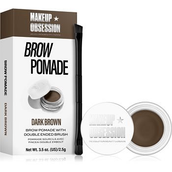 Makeup Obsession Brow Pomade pomáda na obočí odstín Dark Brown 2,5 g