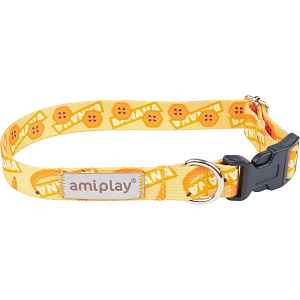 Nastavitelný obojek Amiplay BeHappy Banana S 20–35 cm × 1,5 cm