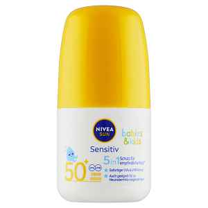 Nivea SUN Dětské mléko na opalování Sensitive OF50+ roll-on 50 ml