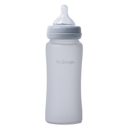 Bo Jungle skleněná láhev s úchyty B-Thermo 300ml Grey