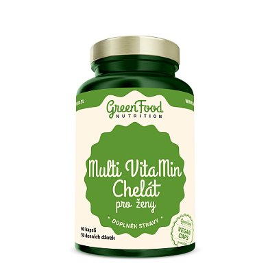 GreenFood Nutrition Multi VitaMin Chelate pro ženy 60cps